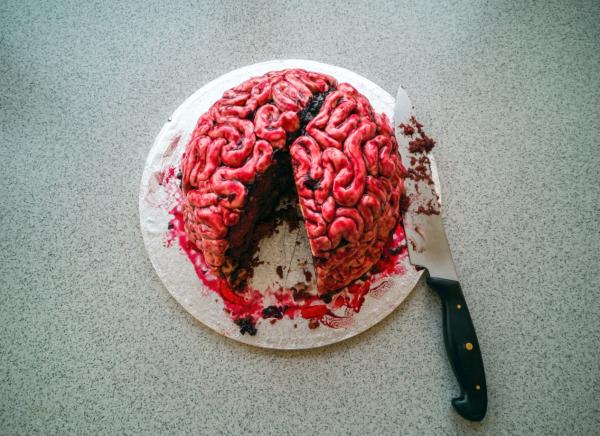 Como fazer uma torta de cérebro para o Halloween 