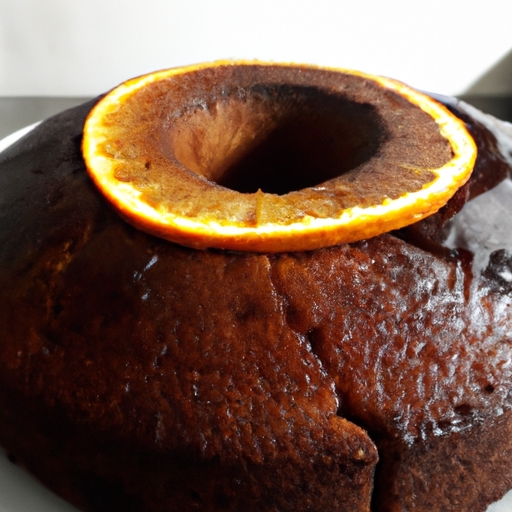 O título sugerido seria: O meu exclusivo bolo de laranja com chocolate é um sucesso absoluto 