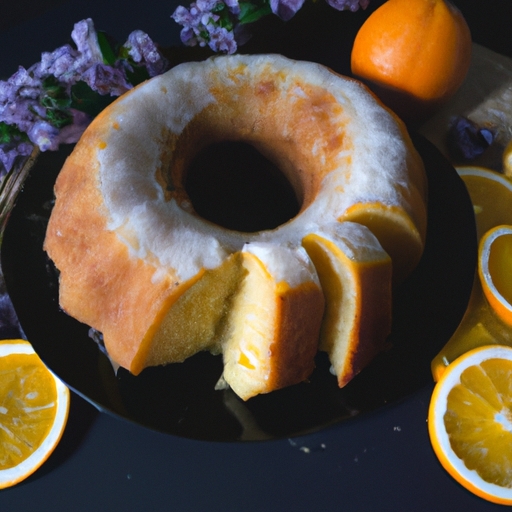 Receitas de Bolo: Deliciosa receita de bolo de laranja coberto com coco 