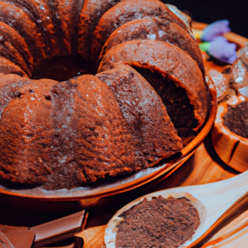 Receitas de Bolo: Uma deliciosa receita de bolo de chocolate com amido de milho 
